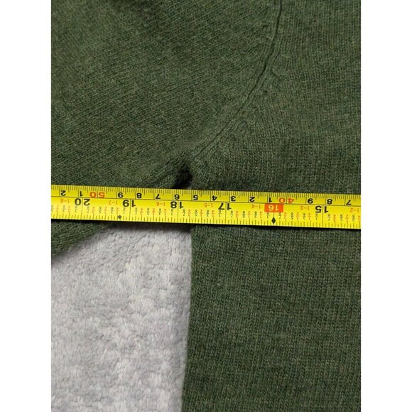 Great Northwest Sweater Mens XL Green Lambswool Business Casual V Neck Pullover - Picture 6 of 9
